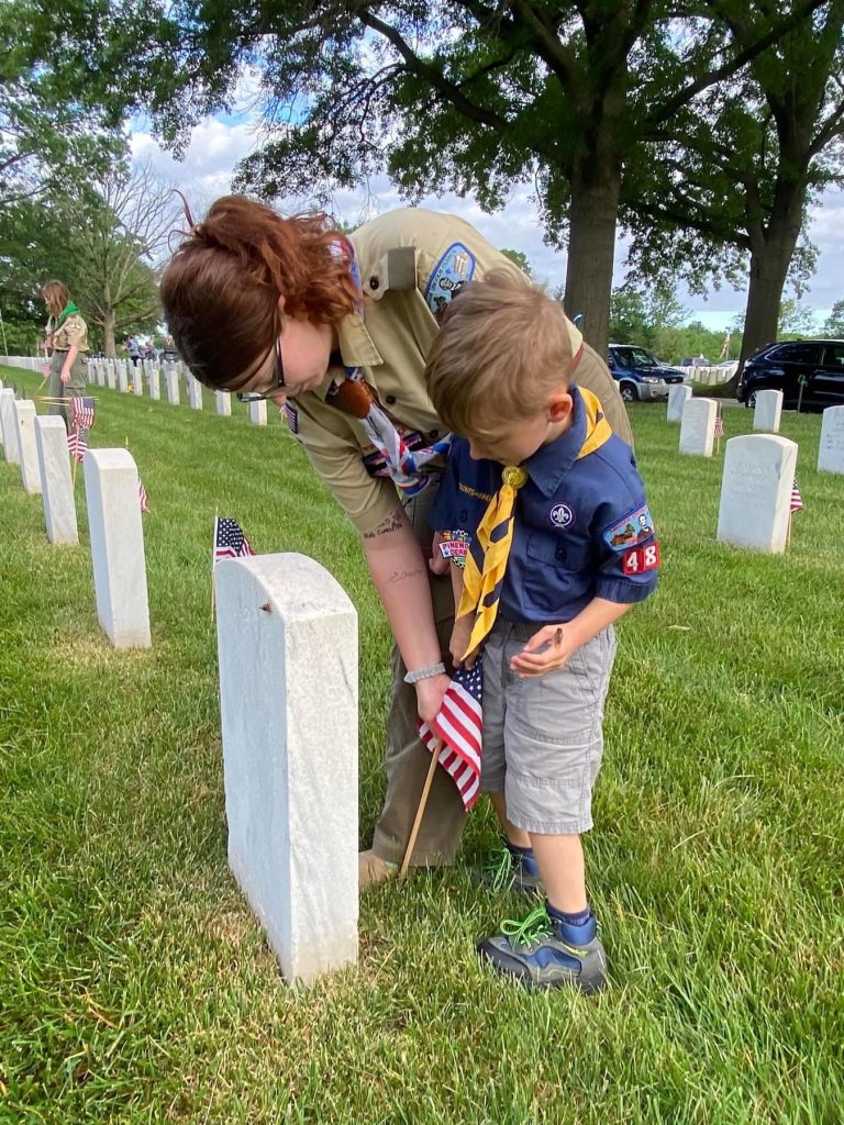 Flags at Camp Butler