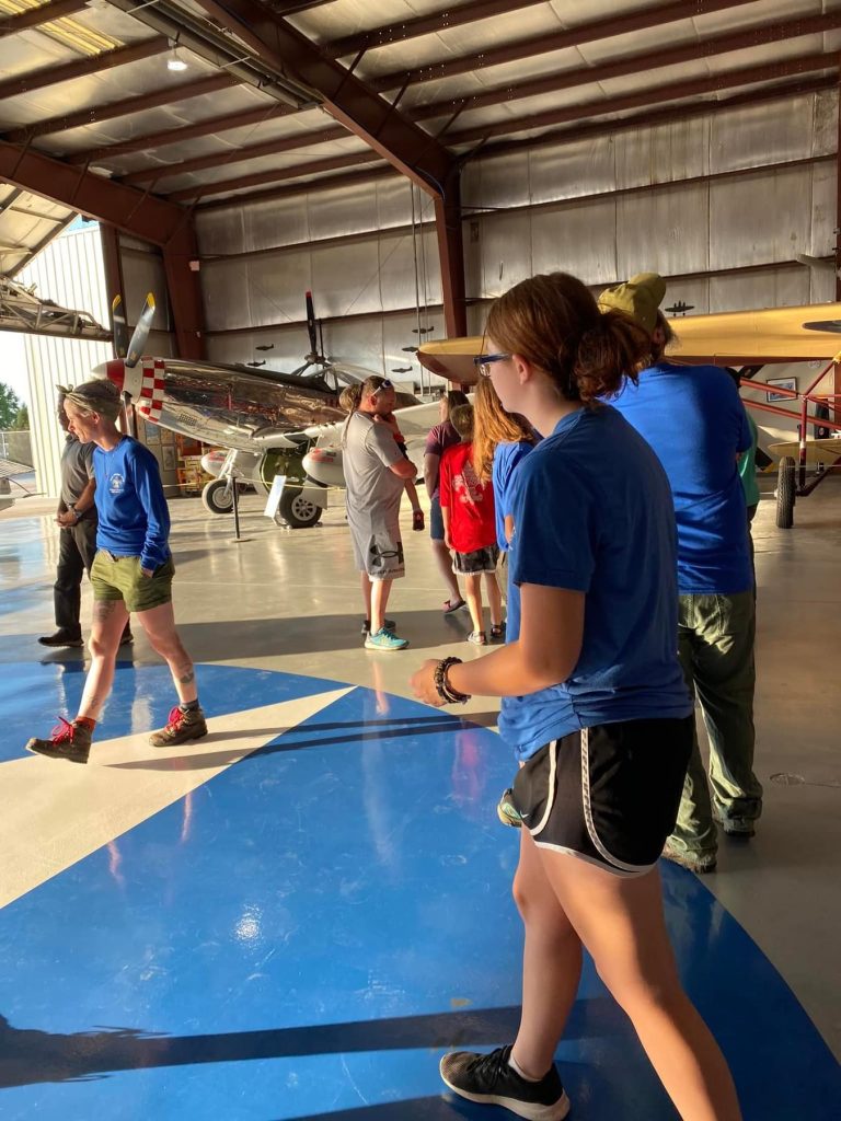 Visiting the air base